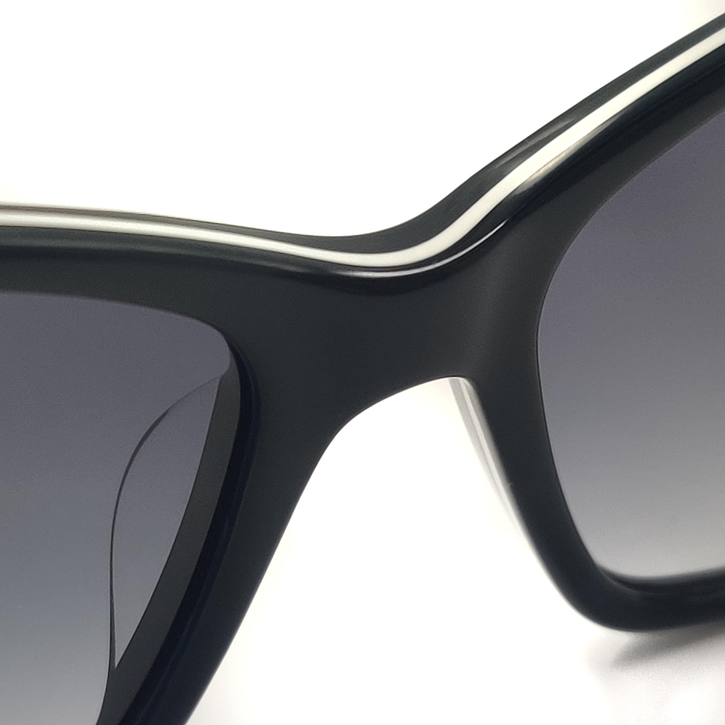 Gafas de sol de acetato negro Gafas de sol de ojo de gato Crea tus propias gafas de sol Fabricante China