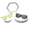 2022 nuevas gafas de sol polarizadas retro para mujer, gafas de sol rectangulares pequeñas sin montura 2022 optifix
