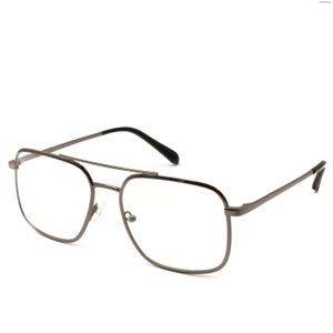 Marcos de lentes de marcos ópticos de moda de anteojos de cobre gris oscuro