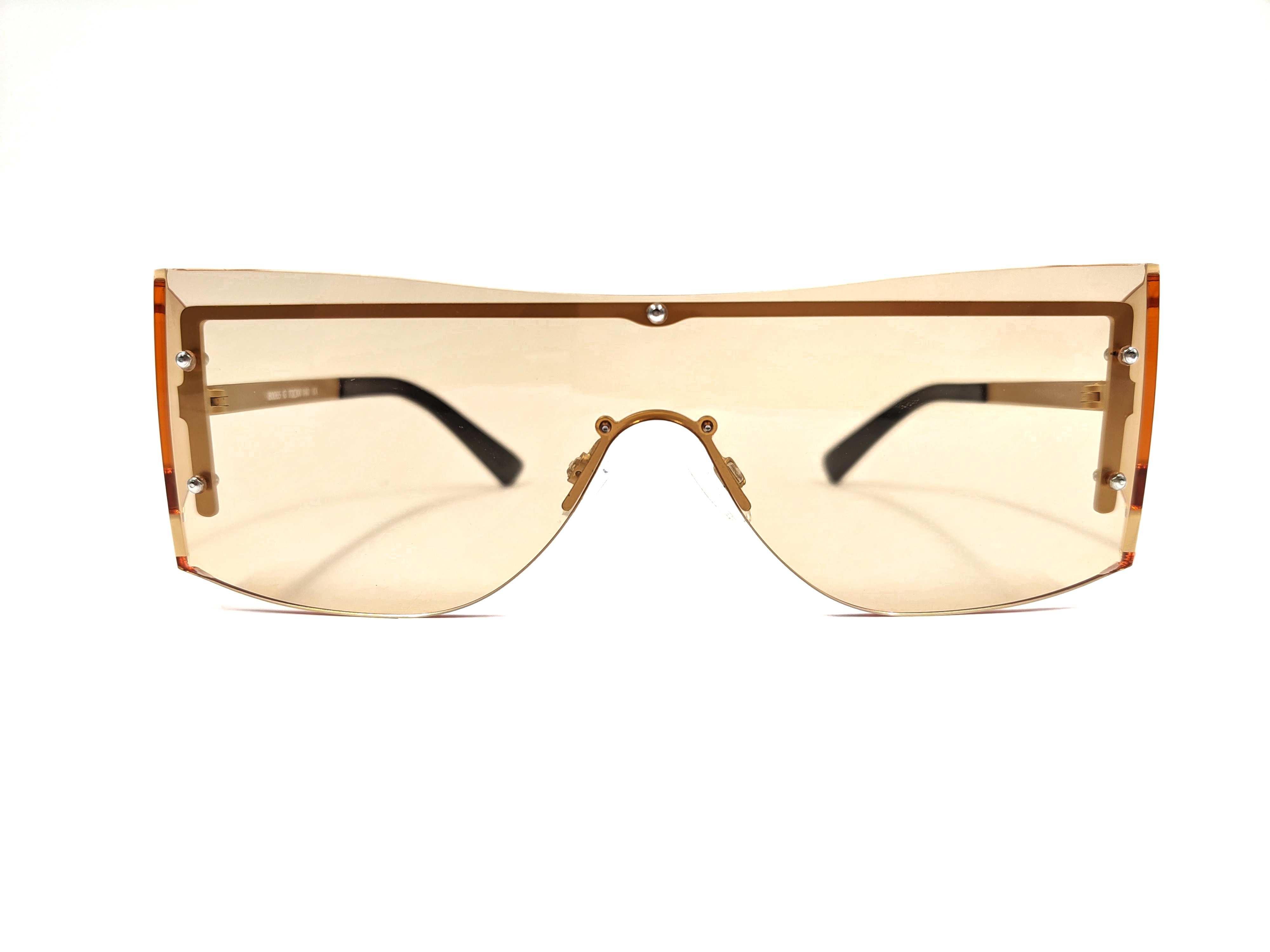 Gafas de sol con montura grande 2022, gafas de sol inspiradas en el diseñador para hombres y mujeres, tonos naranja transparente UV400, nuevas gafas de sol cuadradas grandes