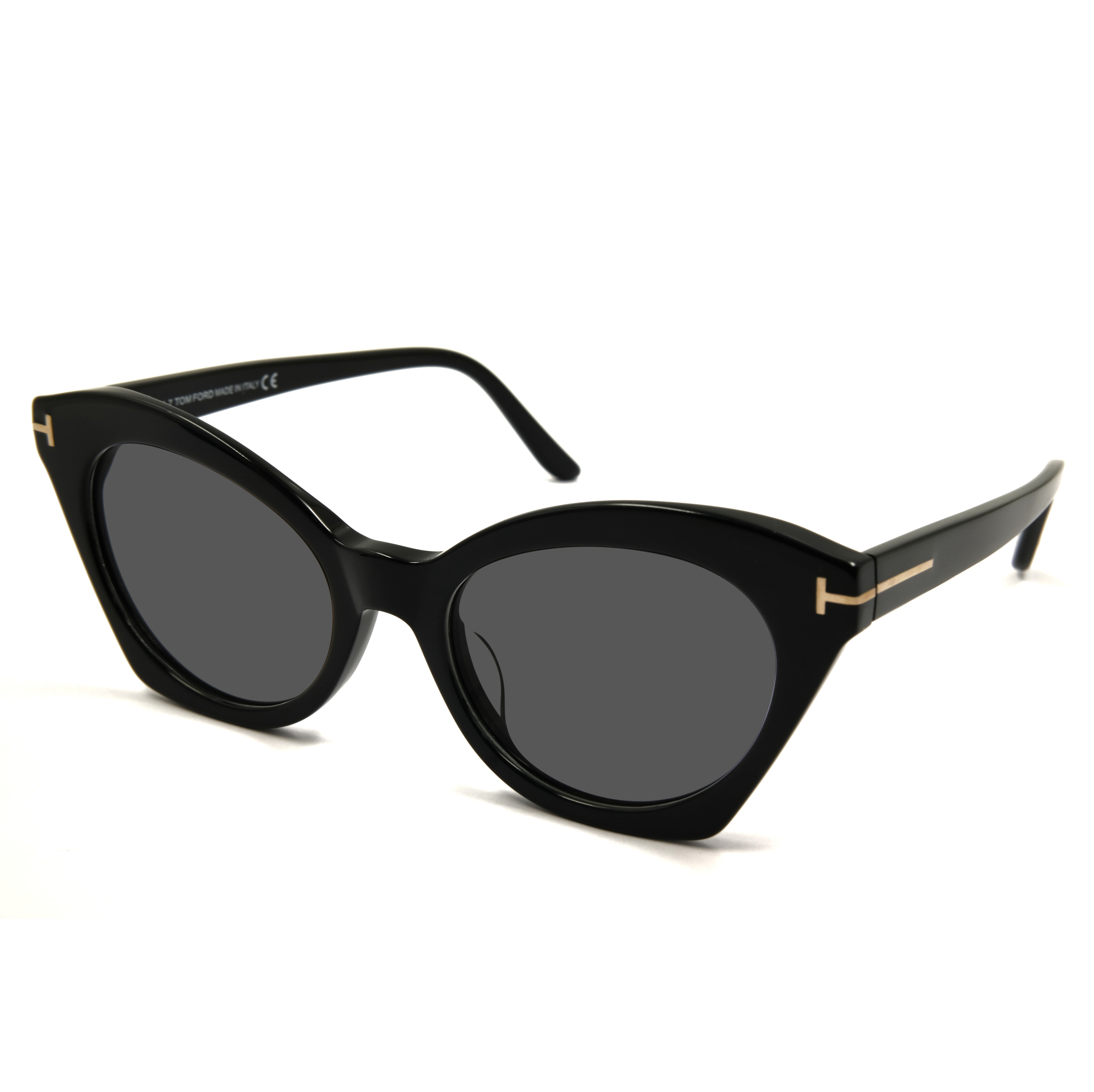Fábrica de gafas de sol Gafas de sol de acetato negro Fabricantes de gafas de sol de ojo de gato