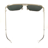 Gafas de sol cuadradas de metal dorado Diseñe sus propios marcos de gafas Gafas de sol personalizadas en línea con logotipo