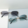 Gafas de sol personalizadas para mujer, organizador de gafas de sol Retro Vintage, cuadrado pequeño de gran tamaño para mujer