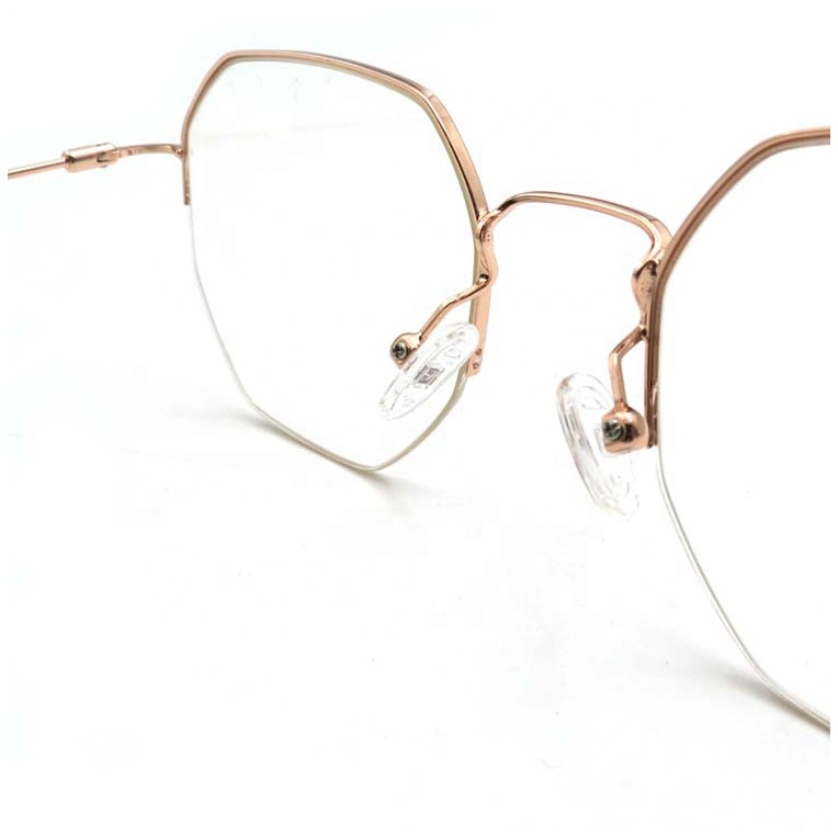 Gafas ópticas para miopía neutras, acero inoxidable dorado, todos los marcos, tendencia de alambre, moda individualizada, ultraligeras, redondas para hombres y mujeres