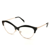Gafas de ojo de gato, gafas antiluz azul, lunetas ópticas de río, monturas de gafas, gafas para mujer