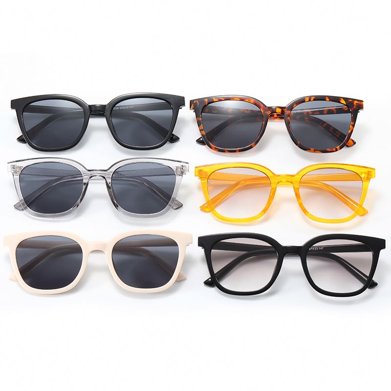 Gafas de sol personalizadas de moda ovaladas de plástico baratas al por mayor, gafas de sol de moda de gran tamaño con marco grande para mujeres y hombres
