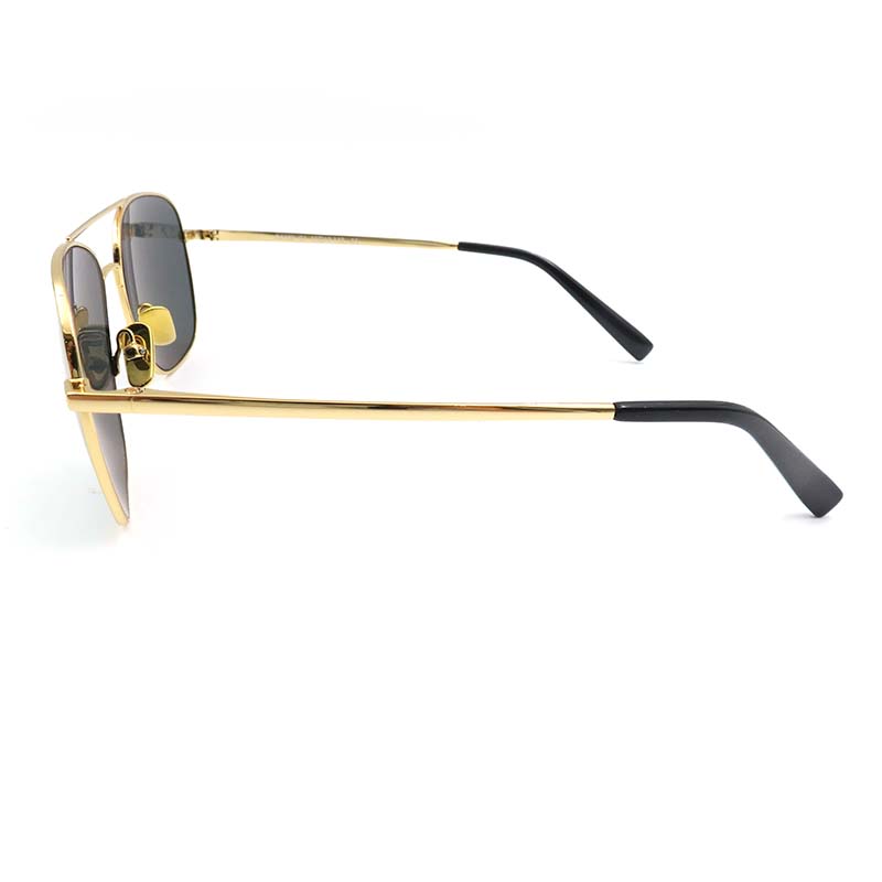Gafas de sol con montura dorada y lentes cuadrados Gafas de sol personalizables Fabricante de gafas de sol de acetato