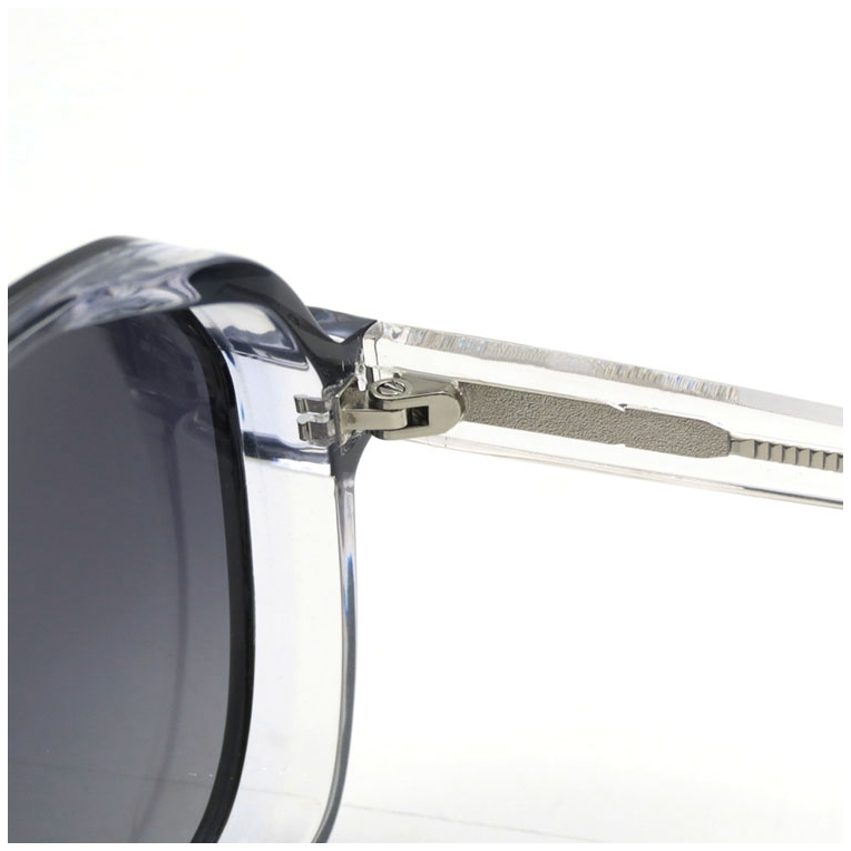 Gafas de sol para hombre de moda de viaje de negocios 2022 tonos gris transparente marco grande lentes de vidrio polarizados río