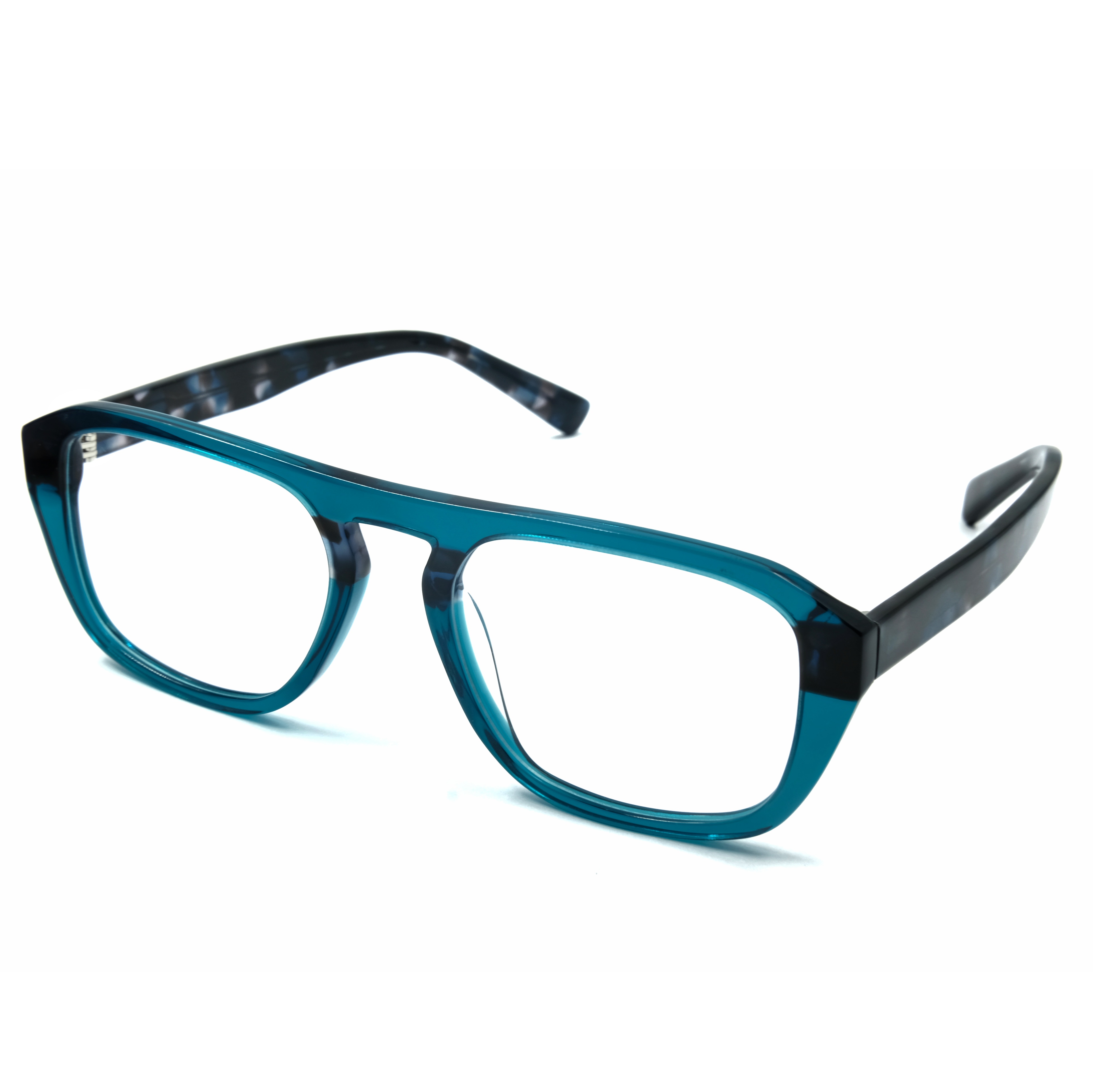 Montura de gafas personalizadas RTS que bloquea las gafas de luz azul montura de gafas de acetato de río 2021 lunetas de acetato óptico de moda
