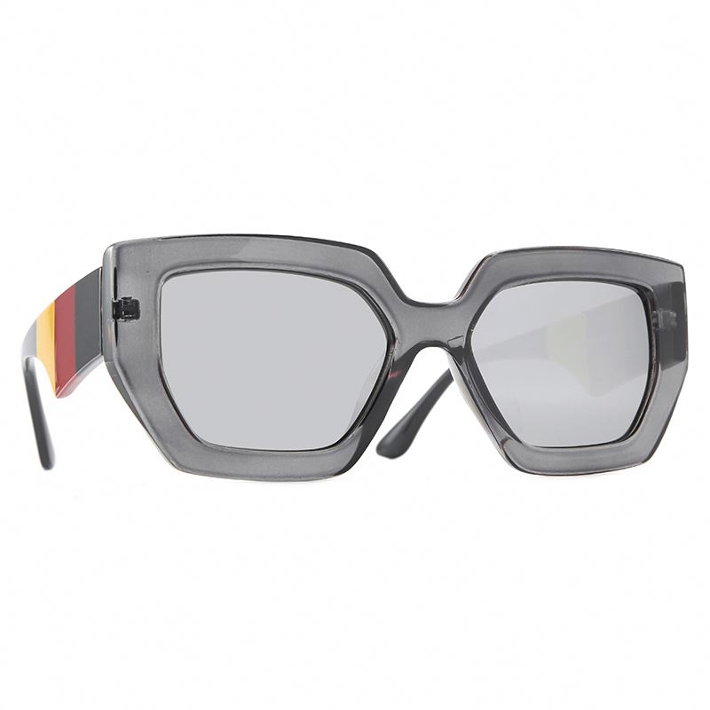 Moda newset 2021 oem una pieza tonos niños gafas de sol PC mujeres UV400 gafas de sol cuadradas de gran tamaño