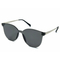 Nuevas gafas de sol cuadradas de moda de gran tamaño negras de una pieza para mujer, gafas de sol 2021 sin marco para mujer, gafas de sol estilo river ins