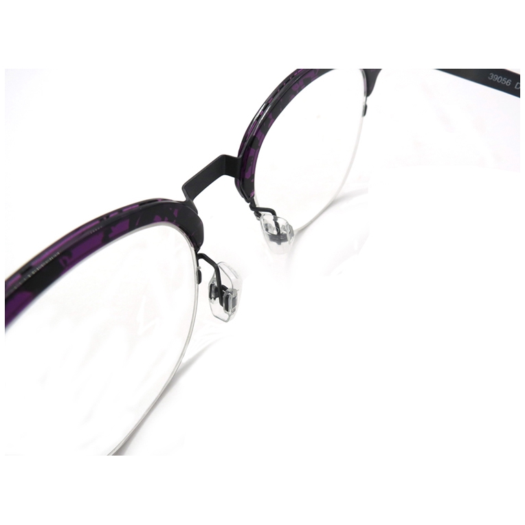 Gafas de ojo de gato Gafas ópticas Medio marco Moda Tendencia Unisex Hombres Mujeres Más nuevo Marco de anteojos Clásico