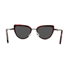 Gafas de sol clásicas de ojo de gato, gafas de sol híbridas de cuproníquel de acetato rojo negro, lujosas a la moda